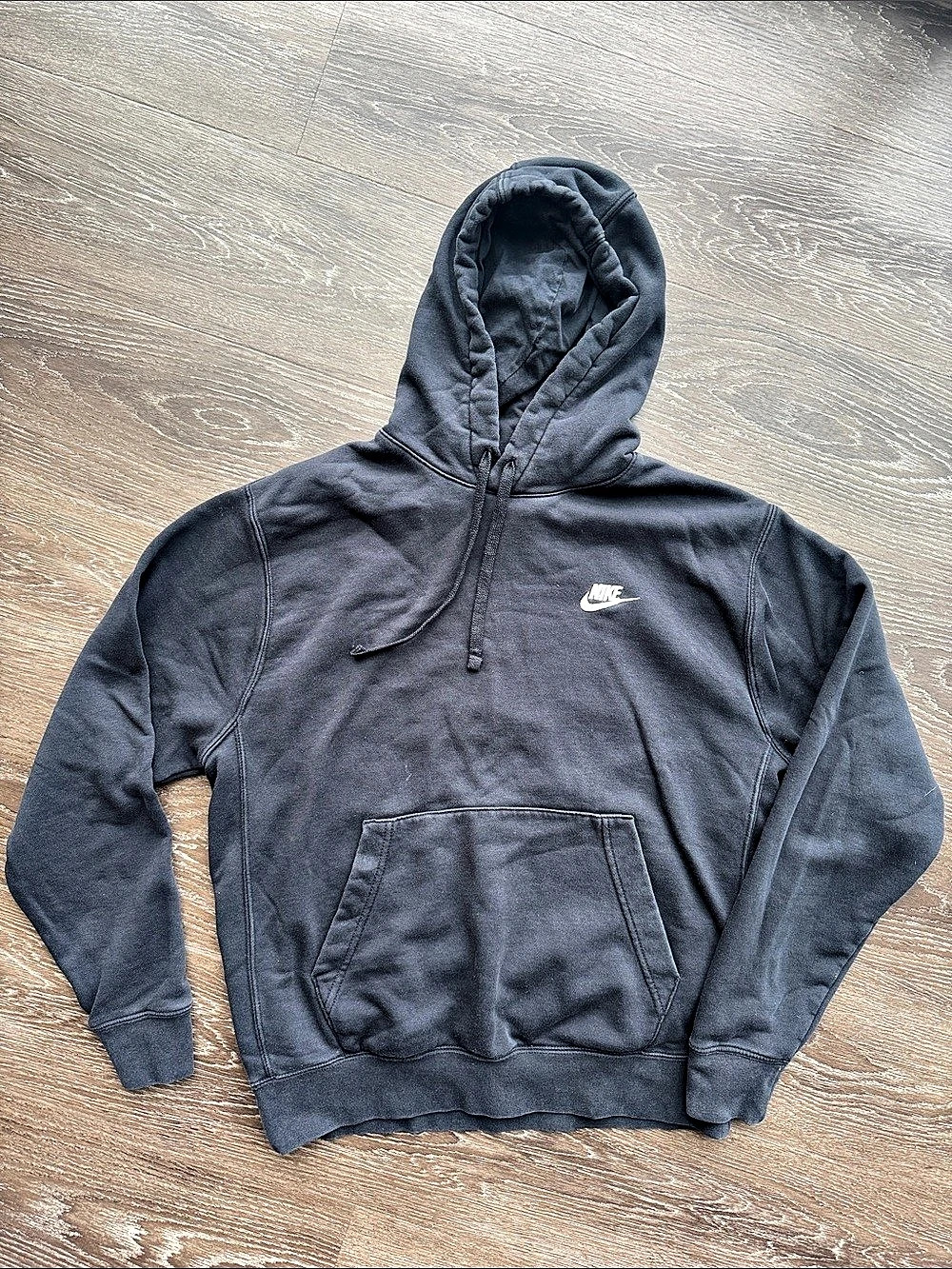 Nike Sportswear Club Fleece Pullover Hoodie Black Medium